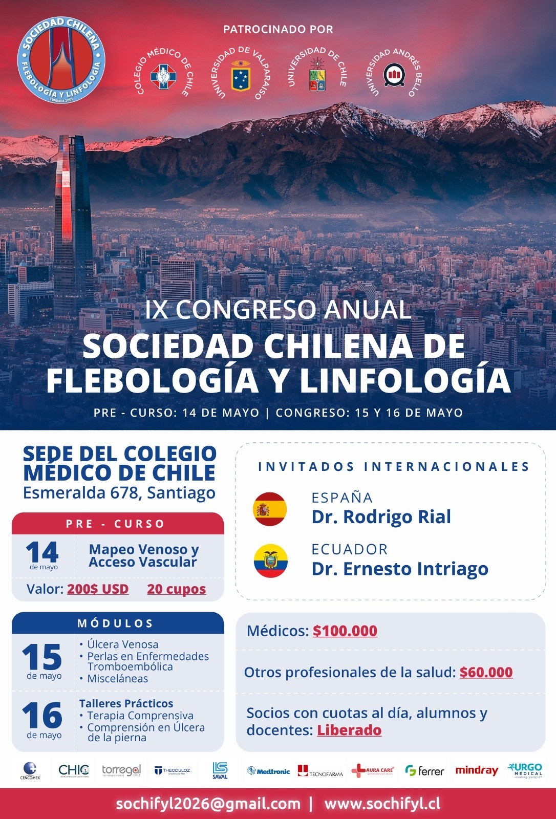 IX Congreso Anual de la Sociedad Chilena de Flebología y Linfología
